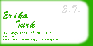 erika turk business card